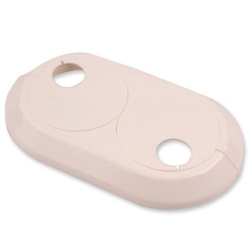 22mm Double PVC Blanc Radiateur Plastique Conduite D'eau Couverture Collier