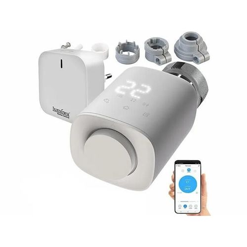 Tête thermostatique connectée pour radiateur avec passerelle réseau