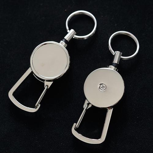 2pc Key Holder Durable With Steel Release & Telescopic Rope 50cm