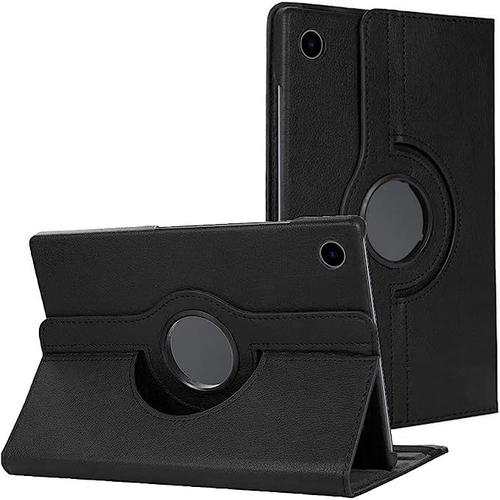 Coque De Téléphone Samsung Galaxy Tab A8 10,5 Pouces (Noire), Coque De Téléphone Rotative Samsung Galaxy Tab A10.5, Housse De Support En Cuir Pu De Qualité Supérieure À 360 Degrés, Convient Pour Samsu