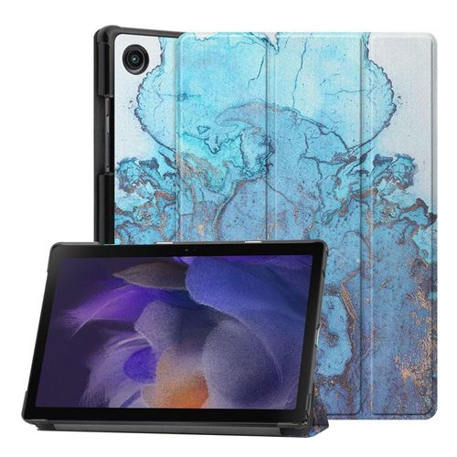 Coque De Téléphone Samsung Galaxy Tab A8 10,5 Pouces Avec Motif Marbré, Coque De Téléphone Rotative Samsung Galaxy Tab A10.5, Housse De Support En Cuir Pu De Qualité Supérieure À 360 Degrés, Convient