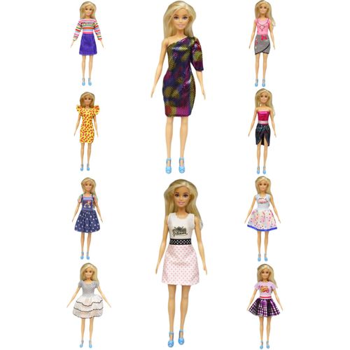 Vêtements Pour Barbie 10pcs Vêtements Barbie Poupée