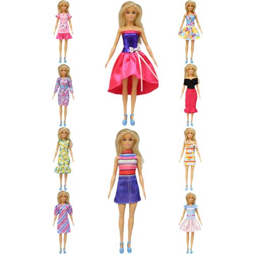 Vêtements Pour Barbie,10pcs Vêtements Barbie Poupée