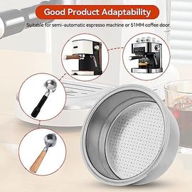 Filtre Café Réutilisable Filtre Café Acier Inoxydable - Compatible DeLonghi, Breville - Remplaçable Et Réutilisable Filtre Café Inox