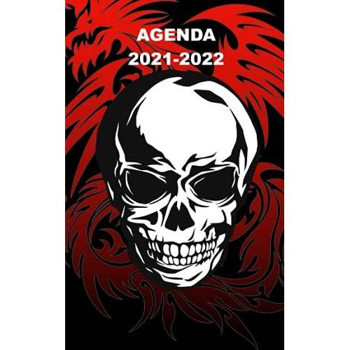 Agenda 2021 2022: Agenda Tete De Mort Monstre Ecole College Lycee Pour Planifier Et Organiser Une Annee Reussie