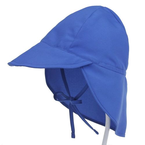 Bleu-Chapeau De Soleil Pour Bébé Garçons Ou Filles Bonnet De Plage D'été Pour Enfants Casquette À Rabat Ajustable Douce Pour Enfants