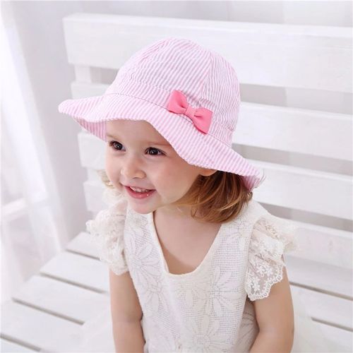 Rose-Chapeau De Soleil D'été Pliable En Coton Doux À Large Bord