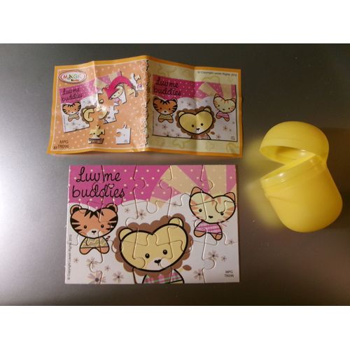 Kinder - Mini Puzzle Lion Et Tigre