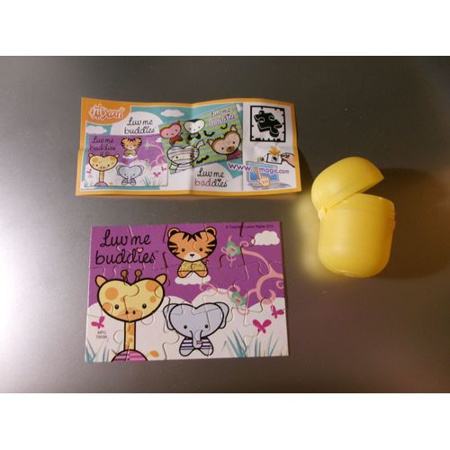 Kinder - Mini Puzzle Girafe Et Éléphant