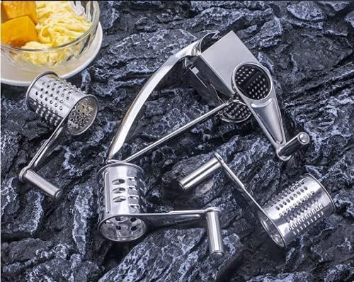Moulin  Fromage Rotatif (20 X 8,2 Cm, Argent), Rpe  Lgum... - 4