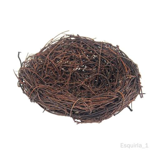 Esquirla Nid D'oiseau En Rotin Naturel Ornement De Maison Boutique Fleuriste Pâque 10cm