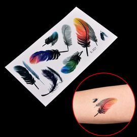 Autocollants De Tatouage Flash D'art Corporel, Étiquette Murale De Style Tatouage Temporaire 3d, Décoration De Maison, 19*9cm, 1 Pièce 