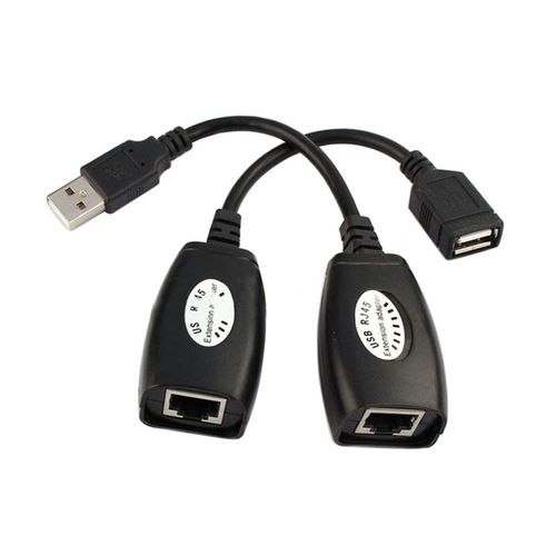 Câble d'extension USB vers RJ45 Cat5/Cat5e/6, LAN RJ-45 mâle/femelle de haute qualité, 50m, en utilisant Mayitr