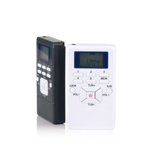 Radio FM Portable numérique stéréo LCD, Modulation de fréquence, récepteur sans fil pour voiture, avec écouteurs