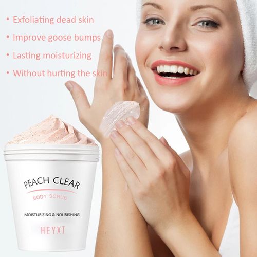 Crème De Gommage Pour Le Corps, 200g, Pêche, Nettoyage En Profondeur, Exfoliant, Nourrissant, Niacinamide, Hydratant, Lissant, Blanchit La Peau, K5w5 