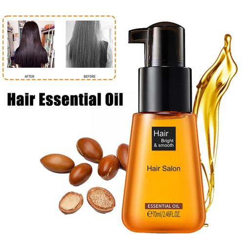 Huile Essentielle D'argan Pure Pour Cheveux, 70ml, Augmente La Brillance, Répare Les Cheveux, Facile À Transporter, Soins Capillaires, Sèche, S1b3 