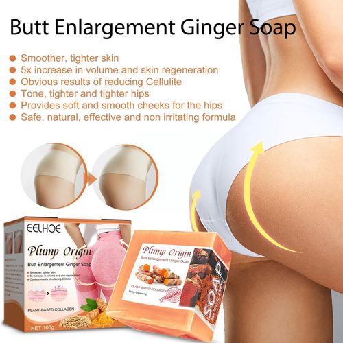 Savon De Levage Des Fesses Au Gingembre, Raffermissant Et Sculptant, Fait À La Main, Hydratant Pour Les Fesses, Pour Le Nettoyage Du Corps, Ski De Bain, H8m1 