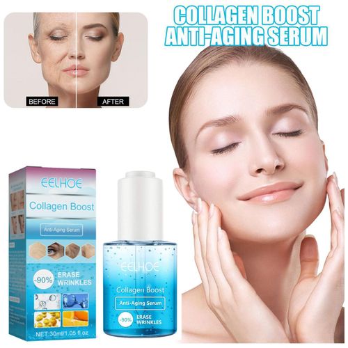 Sérum Anti-Vieillissement Au Collagène 30ml, Sérum Pour Le Visage À L'acide Hyaluronique, Dissolvant De Rides, Raffermissant, Essence De 30ml 