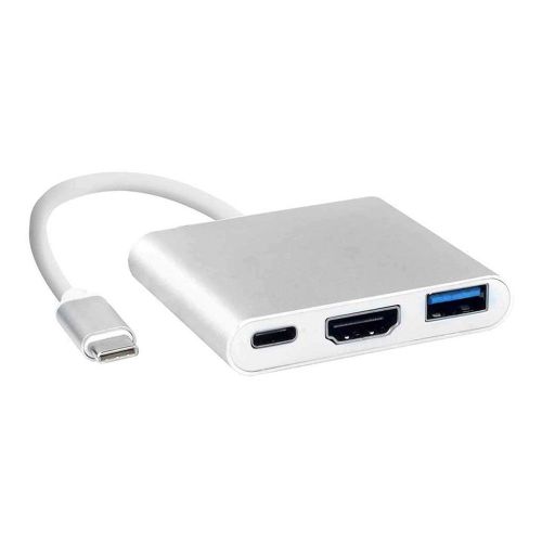 Usb c compatibles HDMI En Aluminium Usbc vers HDMI-compatible 3.1 Convertisseur Adaptateur Type c USB 3.0/Type C Adaptateur Type-c HUB