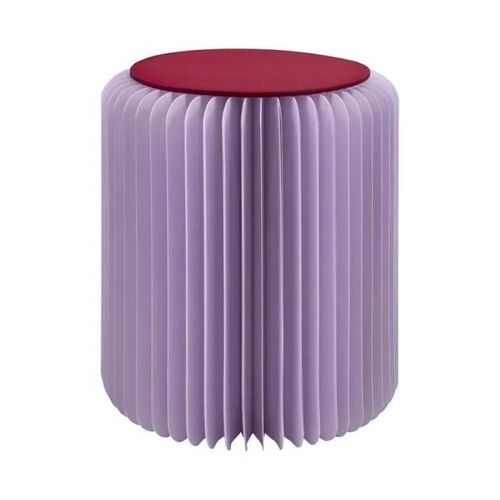 Tabouret En Papier Papillon H42cm - Remember - Violet -