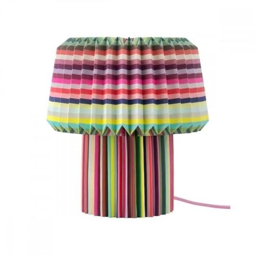Lampe De Table En Papier Loops H31cm - Remember - Multicolore -