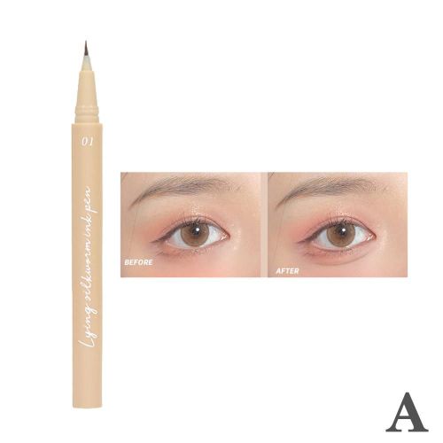 Stylo À Cils Ultra-Fin, Liquide Couché, Ver À Soie, Brun Thé, Maquillage, Eyeliner, Ombre À Paupières, Imperméable, Lisse, Mat, Durable, H1k2 