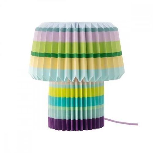 Lampe De Table - Remember - Stripes - H31cm - Multicolore - Design Contemporain
