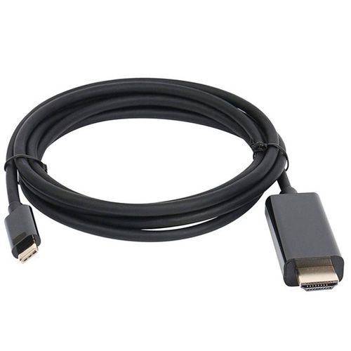 Câble USB type-c vers HDMI 4K UHD de 1.8M, adaptateur USB 3.1 vers HDMI mâle vers mâle, cordon plaqué or