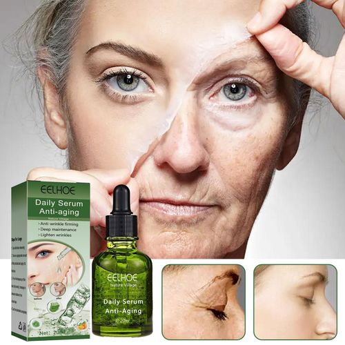 Sérum Anti-Âge Pour Le Visage, Dissolvant De Rides Intensif, Raffermissant, Anti-Âge, Estompe Les Ridules, Essence Hydratante, Blanchiment, Réparation, Soins De La Peau 