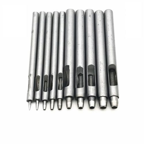 Poinçon De Ceinture Fait À La Main, Outils De Perçage Creux Pour Le Cuir, Outil De Perçage Pour Le Cuir, Artisanat, 0.5-5mm, 10 Pièces