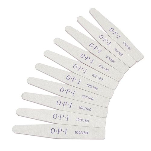 Limes À Ongles, 10/Lot, Pour La Manucure, Bloc De Ponce, Accessoire De Beauté Professionnel, Granularité De 100/180, De Couleur Gris, En Bois 