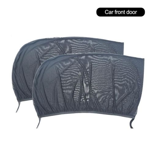 Rideau Pare-Soleil En Tissu Maille, 2 Pièces, Pare-Soleil Pour Fenêtre Latérale Arrière De Voiture, Moustiquaire, Protection Uv