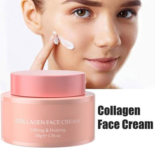 Crème Pour Le Visage Au Collagène, Vitamine E, Anti-Âge, Anti-Rides, Lifting, Crème Hydratante, Raffermissante Pour La Peau, Soin Des Taches, Dissolvant Foncé, 50g, V8w7 