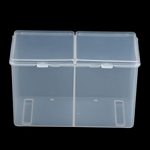 Double Grilles Vides Portables, Mallette De Rangement Pour Lingettes, Tampons, Coton Tiges, Outil De Maquillage, Conteneur D'ongle, Accessoires Et Produits, 