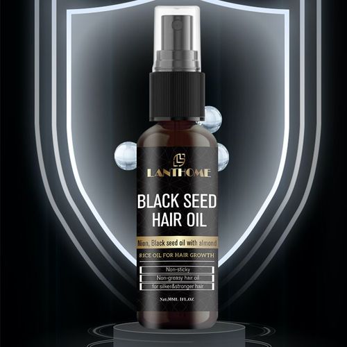 Huile De Graines Noires Pour Cheveux, Lotion Nourrissante Pour Réparer Les Cheveux Abîmés, Soins Pour Prévenir La Perte De Cheveux, Nourrir Et Réparer Les Dommages 