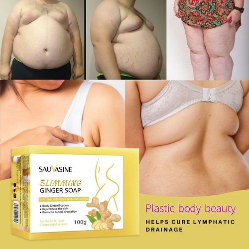 Savon Modelant Pour Le Corps Au Gingembre, Fait À La Main, Anti-Cellulite, Raffermissant, Brûle Les Graisses, Amincissant, Perte De Poids, 100g 