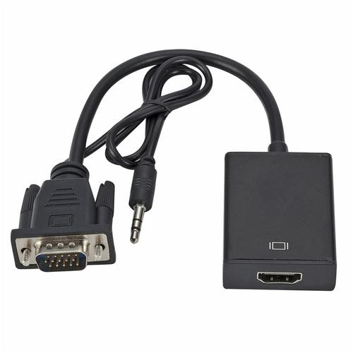 Convertisseur de câble VGA vers HDMI, boîtier Tv Ps4, séparateur Audio Aux, Port d'affichage, projecteur, adaptateur d'extension de télévision