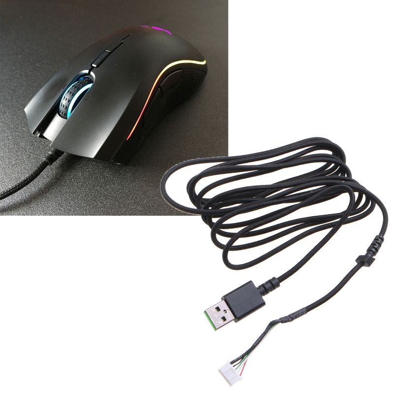 Câble de souris USB en PVC de 1.8m, fil de remplacement pour razer Mamba Elite, édition tournoi