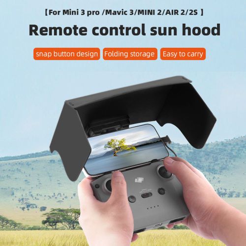 Capot Solaire Pliable Pour Dji Mavic 3/Mini 2/Air 2/Air 2s/Mini 3 Pro Rc-N1, Housse De Télécommande, Moniteur De Téléphone, Accessoires De Drone, 1 Pièce-Générique