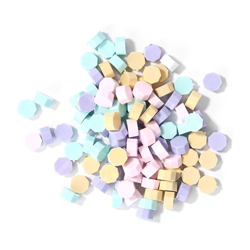 Sac De Perles De Cire À Cacheter Octogonales Vintage, 100 Pièces/Sac, Pour Bricolage Artisanat, Enveloppe, Carte Postale De Mariage, Outils De Fabrication De Cire À Laque Ancienne