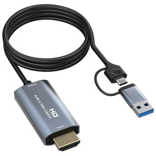 Carte d'acquisition vidéo 4K USB/2022, TYPE-C P, dispositif d'acquisition pour diffusion en direct sans délai, pour caméra d'ordinateur PC, nouveauté 1080