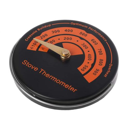 Thermomètre pour Cheminée, Thermomètre Magnétique pour Poêle à Bois  Thermomètre pour Cheminée à Bois pour Four 