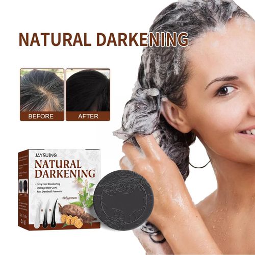 Shampoing Pour Cheveux Blancs À Noirs, Savon Hydratant, Soins Naturels, Formule Nettoyante Pour Cuir Chevelu Doux, X2v1 