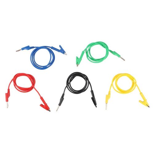 Câble en fil de plomb, 16awg, en Silicone, très Flexible, 4Mm, fiche banane, mâle vers Crocodile, pince Crocodile, sonde de Test