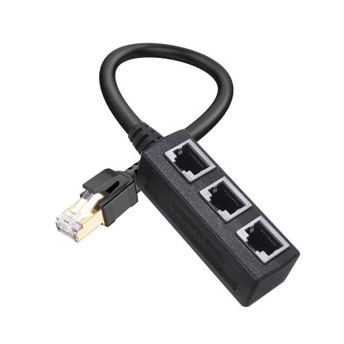 Répartiteur Ethernet, adaptateur de câble RJ45, 1 mâle à 3 ports femelles, connecteur de réseau LAN, Hub de câbles Ethernet pour Cat 8/Cat7