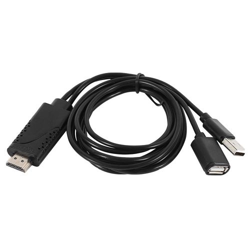Câble adaptateur USB femelle vers HDMI mâle HDTV pour Iphone 7/7Plus/6S 6 Plus