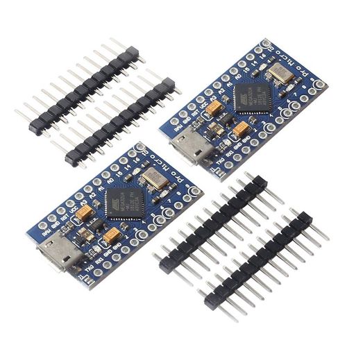Carte de Module de développement Micro-USB Pro Micro-Atmega32u4, 5V, 16Mhz, avec 2 rangées de broches, pour Arduino Leonardo, 2 pièces