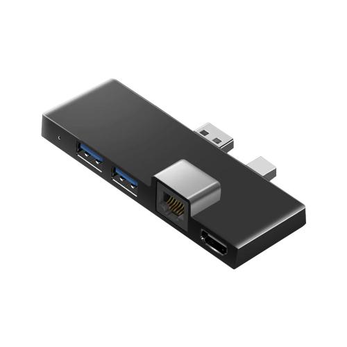 Station d'accueil USB HUB 3.1 pour Microsoft Surface Pro 4/5/6 vers USB  Adaptateur de lecteur de carte SD/TF compatible HDMI Station d'accueil 6 en  1