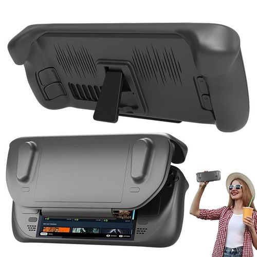Coque De Protection Amovible Pour Console De Jeu Steam Deck, Étui Pour Hôte De Jeu Portable Avec Support, Accessoires