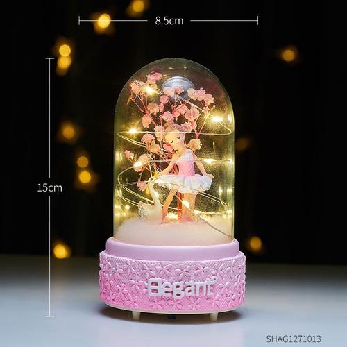 Boîte À Musique Boule De Cristal Pour Fille, Cadeau D'anniversaire, Décoration De La Maison, Princesse Pour Fille, Danse, Boîte À Musique, Festival Du Ciel, Cadeau Du Nouvel An